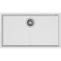 Teka Square 72.40 Tg Tek Hazneli Tezgahaltı Tegranite Eviye - Arctic White - 115230019