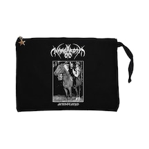 Nargaroth Herbstleyd Siyah Clutch Astarlı Cüzdan / El Çantası Siyah