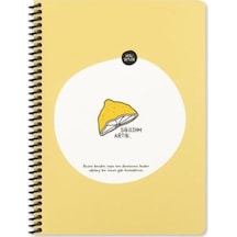 Hisli Şeyler Spiralli Defter 16,5x22,5 Cm 80 Yp Çizgili - Sıkıldım Artık