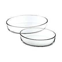 Paşabahçe 2'li Oval Borcam Fırın Tepsi Set 159033