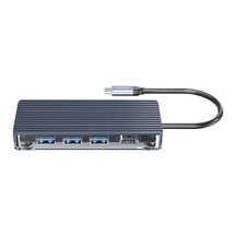Ayrex 6 Portlu Usb 3.0 Hdmı 4k 30hz Tf/sd Kart Okuyucu Çoklayıcı Hub Gri