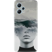 Xiaomi Redmi Note 12 5G Kılıf Resimli Desenli Baskılı Silikon Anti Social Social Club 1361