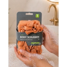 Banyo Lif Süngeri Body Scrubber Köpük Artırıcı Duş Lifi Vücut Temizleme Vchy-6984 Kiremit