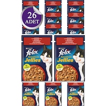 Purina Felix Sensations Pouch Sığır Etli ve Domatesli Yetişkin Kedi Maması 26 x 85 G