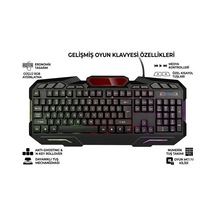 Rgb Mekanik Oyuncu Klavyesi, 104 Tuş, Usb Type-c Kablolu, Gaming Keyboard