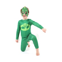 Pijamaskeliler Kertenkele Kostümü Maskeli Pjmasks Kertenkeleçocuk