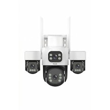 Inox X114 4 Lens 12mp Dış Mekan Wi-fi Güvenlik Kamerası Ip66 Su Geçirmez Renkli Gece Görüşlü Ptz