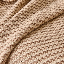 Soft Shiny Koltuk Şalı - Bej / Kahverengi - 130x170 Cm Çok Renkli