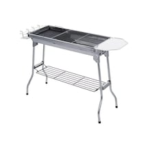 Madfox Grillmate Portatif Katlanır Bbq Mangal Silver Çok Renkli