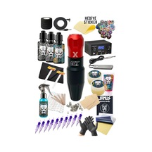 Ava Gt-xs Pen Red Dövme Makinesi Seti Yeni Başlayanlar İçin Profesyonel Tattoo Seti