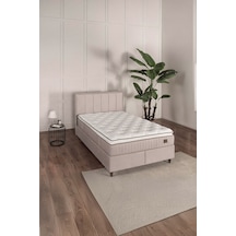 Premium Gold Therapy Bej Üçlü Set Baza Başlık Yatak 160 x 200