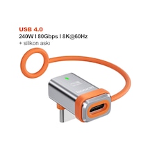 240w Usb 4.0 Tam Fonksiyonlu Adaptör 80gbps Yüksek Hızlı Veri Aktarımı 16k/8k 60hz Görüntü Desteği