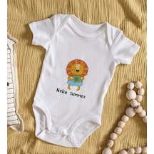 Bitmeyenkartus Bk Kids Hello Summer Tasarımlı Bebek Body Zıbın - Model 1 Çok Renkli