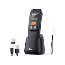1600 Kablosuz 1d 2d Qr Barkod Okuyucu Ergonomik El Tipi 3in1 Bluetooth, 2.4g Kablosuz, Usb Süper Kod Çözme Cmos Sensörlü Tarayıcı