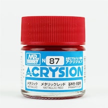 Mr.hobby N-087, 10 Ml. Metallic Red Acrysion Maket Boyası Standart