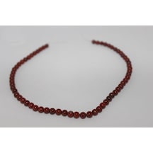 Jasper Taşı Yarım Dizi 6 MM (14230) 18 CM Beyaz