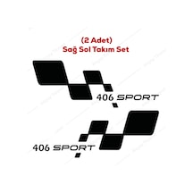 Peugeot 406 Kapı Altı Sticker Peugeot 406 Sticker Araba Sticker