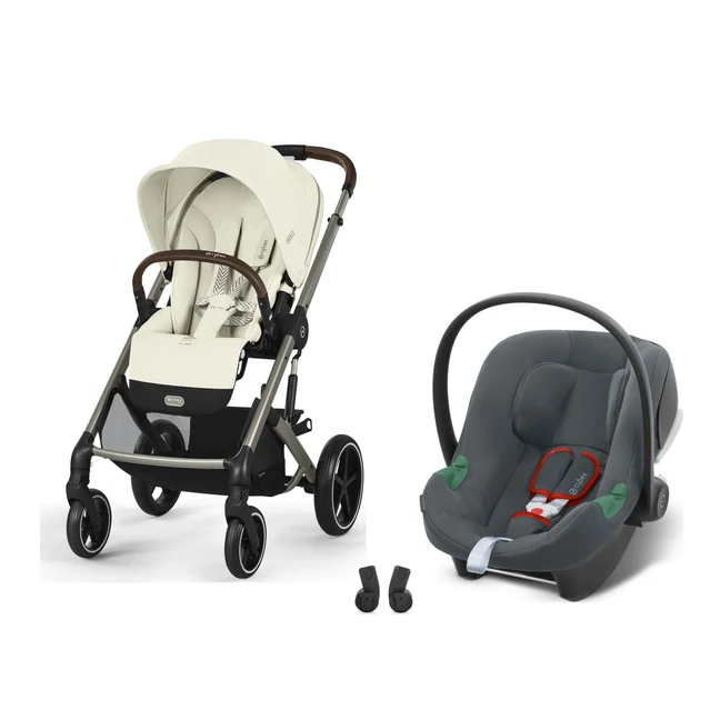 Cybex Balios S Lux Travel Sistem Taupe Seashell Beige & Aton Steel Grey