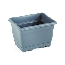 V600 Villa Balkon Saksı Tabaklı 21cm, 2,75 Litre Antrasit