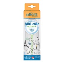 Dr. Brown's Db 91010 270 Ml Pp Geniş Ağız Anti-kolik Options+, Dinozor Desenli, Tekli Pak 3 Adet