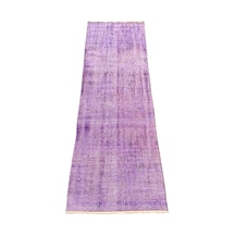 El Dokuma Mor Yolluk 68x225 Dekoratif Yün Halı Yolluk