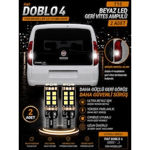 Fiat Doblo 4 Uyumlu T15 W16w Led Geri Vites Ampulü Canbus Hatasız 6000k Kristal Beyaz Güçlü Işık 2 Adet