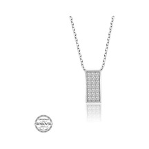 Swarovski Taşlı Gümüş Sırataş Kadın Kolye (551181232)