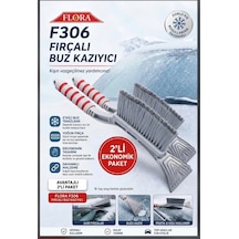 Fırçalı Ve Kırıcılı Lüks Buz Kazıyıcı 2'li Ekonomik Paket Çok Renkli