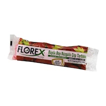 250 Adet Florex-502 Çilek Kokulu Büzgülü Büyük 10pcs 65x70cm Çöp Torbası 25x10 250 5468