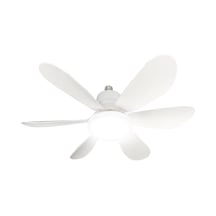 Feny Fn-f80 Zefira Beyaz 3 Kademeli Hız 30w 52cm Pervane Çapı 3 Renk Işık Ultra Sessiz Tavan Vantilatörü Kumanda 1