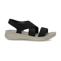 Polaris 409073.z Siyah Kadın Dolgu Topuk Sandalet 409073.z6fx 000000000102251900