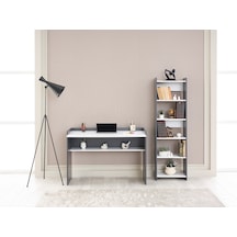 Arpelia Ahşap Çalışma Masası Ve Kitaplık 1 Beyaz