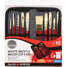 Daler Rowney Yağlı Boya Kırmızı Saplı 10 Lu Fırça Seti