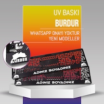 Burdur Plakalık, 2 Adet Premium Uv Baskı, Plakalıkhane