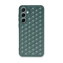 Galaxy A25 5g Kılıf Petek Silikon Kapak - Koyu Yeşil
