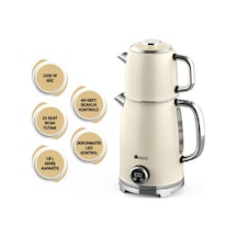 Aura Retro Krem Çay Makinesi Au1001k
