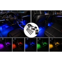 Oto Rgb İç Ambiyans Ledi Ayak Altı Led 12 Led Ayak Altı Aydınlatma Rgb