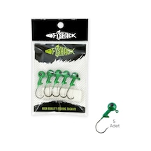 Kurşunlu Jighead Zoka - 8g - Fishack - Yeşil Xha02 - 5 Adet