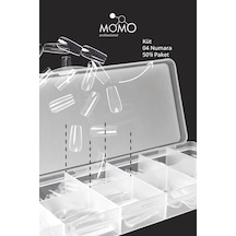 Momo Professional Soft Gel Tips Küt No:04 Tek Boy 50 Li Yedek Paket