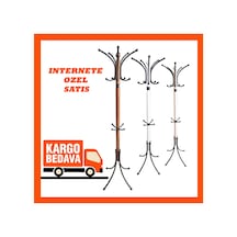 Tolunay Portmanto Ayaklı Askılık - Boyalı Yonca Model