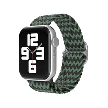 Drnds Newface Apple Uyumlu Watch 38mm Star Kordon - Zigzag Yeşil-siyah