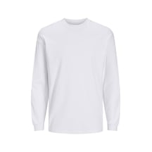 Jack & Jones Jjebarron Tee Ls O-neck Noos Beyaz