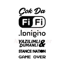 Oto Arka Cam Yazı 1 Sticker 20 X 37 Cm