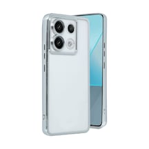 Xiaomi Redmi Note 13 Pro 5g Uyumlu Kılıf Lensli Silikon - Gümüş