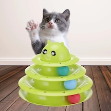 Ers Tower Of Tracks Eğlenceli Üç Katlı Kedi Oyuncağı Seti Kedi Oyunu
