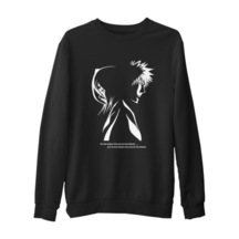 Bleach - The One Siyah Erkek Kalın Sweatshirt