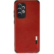 Samsung Galaxy  Uyumlu,  A72 Kılıf Loop Deri Silikon - Kırmızı