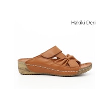 Gönderi R Taba Antik Cırtlı Dolgu Taban Hakiki Deri Terlik Taba