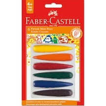 Faber Castell Parmak Mum Boya 6 Renk