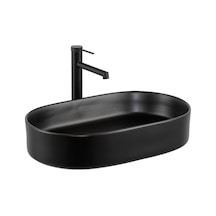 E-w1202ms Tezgah Üstü Lavabo Mat Siyah Renkli